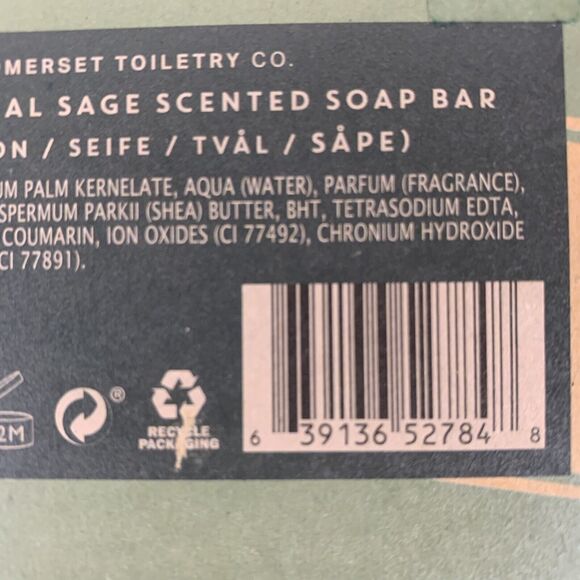 Somerset Toiletry Men's Cleansing Bar Soap The Party Animal - Sage Scent 7.05oz - Picture 6 of 10